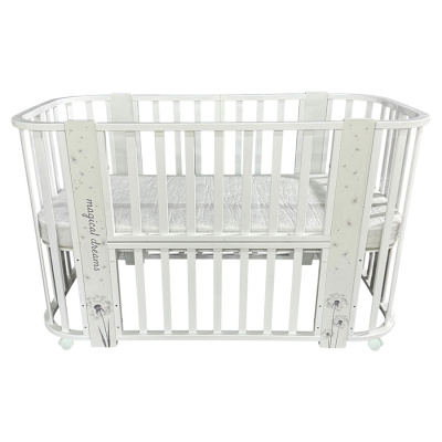 Кровать детская доской с поперечным маятником Антел Ariel 5 в 1 Одуванчики 01